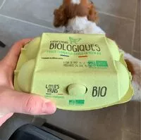 Mängden socker i 6 oeufs frais bio