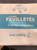 Mängden socker i 4 carrés feuilletés