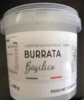 Mängden socker i Burrata Basilico