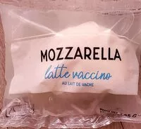 Mängden socker i Mozzarella au lait de vache