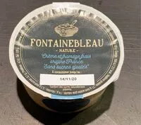 Mängden socker i Fontainebleau nature