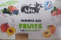 Mängden socker i Yaourts aux fruits