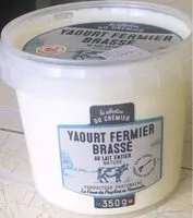 Mängden socker i Yaourt fermier brassé au lair entier naturel