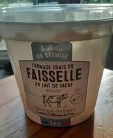 Mängden socker i Fromage frais en faisselle au lait de vache nature