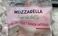 Mängden socker i Mozzarella Fior di latte