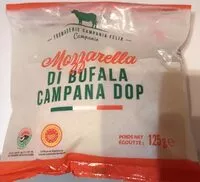 Mängden socker i Mozzarella di bufala