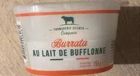Mängden socker i Burrata au lait de bufflone
