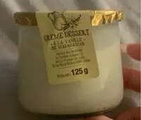 Mängden socker i Creme dessert à la vanille de Madagascar