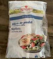 Mängden socker i Filets de poulet saumurés à 20%