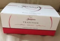 Mängden socker i Jeannette Tradition Morango - 8 Madeleines Fraise