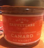 Mängden socker i Terrine de canard au magret