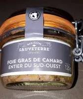 Mängden socker i Foie gras de canard
