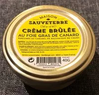 Mängden socker i Crème brûlée au foie gras de canard