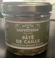 Mängden socker i Paté de Caille