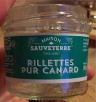 Mängden socker i Rilette pur canard