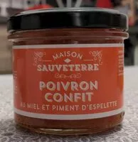 Mängden socker i Poivron confit Maison sauveterre