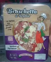 Mängden socker i Bruschetta de Sophie Jambon Parmesan