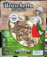 Mängden socker i Bruschetta de Sophie Fromage de chèvre affiné Lardons