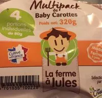 Mängden socker i Multipack de baby carottes