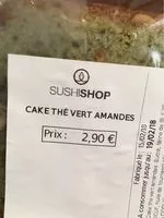 Mängden socker i Cake the vert amandes