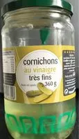 Mängden socker i Cornichons au vinaigre très fins