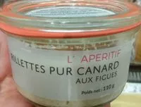 Mängden socker i Rillettes pur canard aux figues