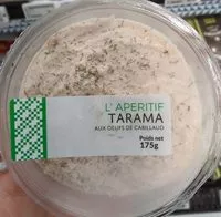 Mängden socker i Tarama aux œufs de cabillaud