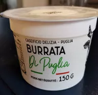 Mängden socker i Burrata