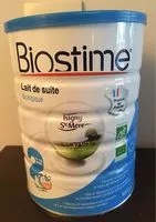 Mängden socker i Lait de suite 2e âge