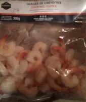 Mängden socker i Queues de crevettes cocktail cuites