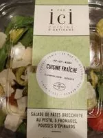 Mängden socker i Salade de pâtes orecchiete au pesto