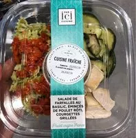 Mängden socker i Salade de farfalles au basilic et poulet roti