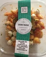 Mängden socker i Salade de pâtes, légumes et mozzarella