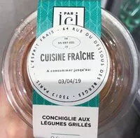 Mängden socker i Conchiglie aux legumes grilles