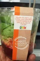 Mängden socker i Salade de lentilles corail aux légumes champignons à la grecque