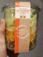 Mängden socker i Salade de lentilles, saumon, carottes et citron