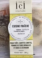 Mängden socker i Poulet, carottes, PDT et sauce à l'estragon