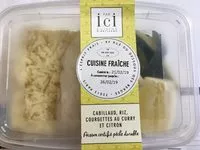 Mängden socker i Cabillaud, riz, courgettes au curry et citron