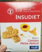 Mängden socker i Insudiet cereales pêche abricot