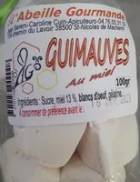 Mängden socker i Guimauve au miel