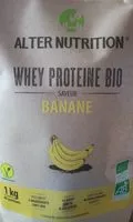 Mängden socker i Whey Proteine Bio Banane