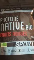 Mängden socker i Proteine native bio Alter Nutrition fruits rouges 700g