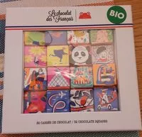 Mängden socker i 32 carrés de chocolat