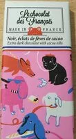 Mängden socker i Chocolat noir éclats fèves de cacao