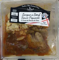 Mängden socker i Langue de boeuf sauce piquante Lechef