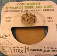 Mängden socker i Concassé de Pomme de Terre aux Noix