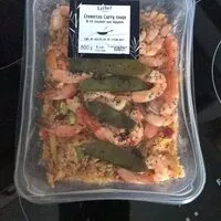 Mängden socker i Riz basmati aux légumes et au curry avec crevettes