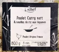 Mängden socker i Poulet curry vert et nouilles de riz aux légumes