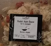 Mängden socker i Poulet Aigre douce & riz basmati