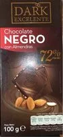 Mängden socker i Chocolate negro con almendras